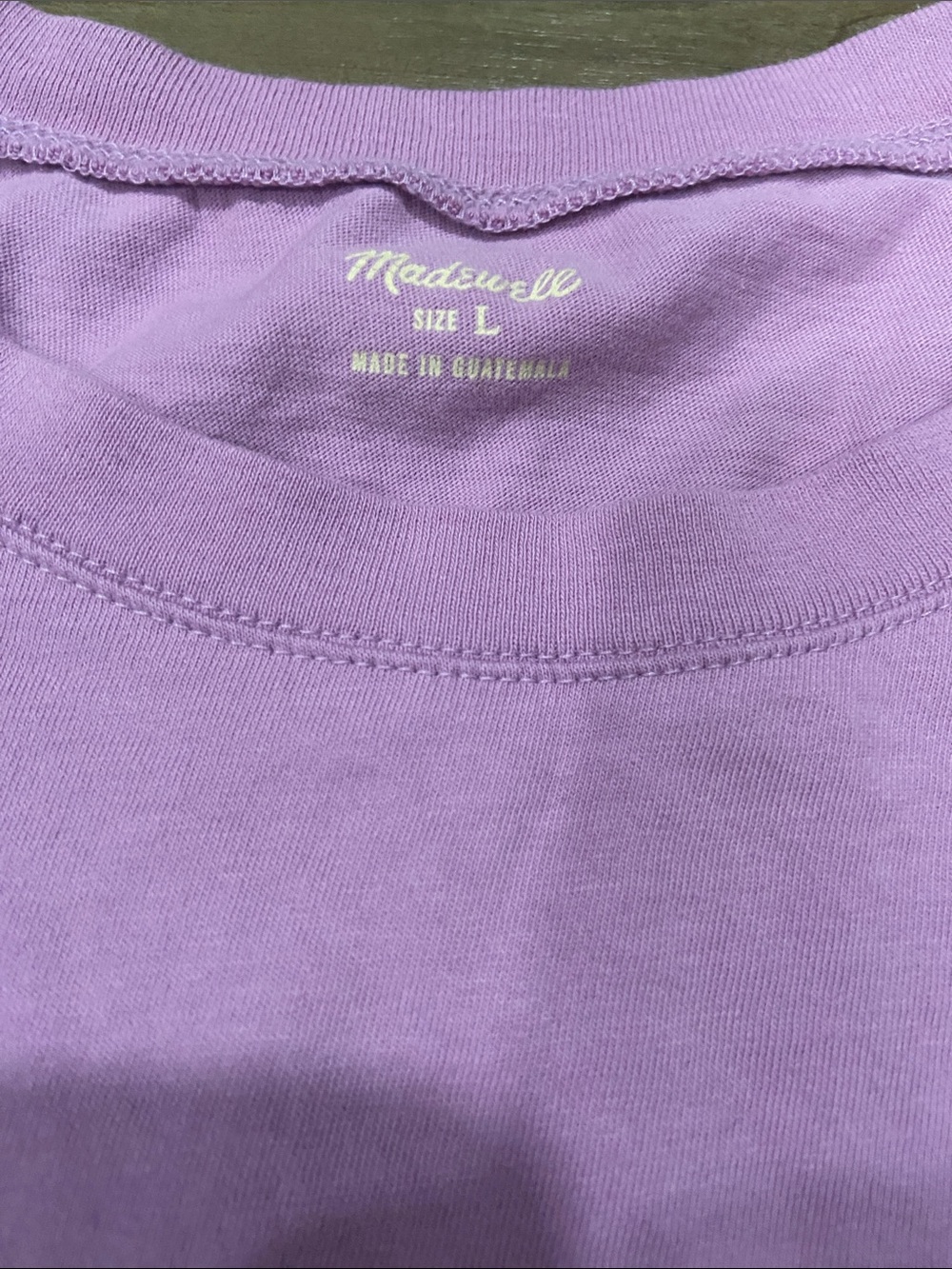 Madewell Lilac Short Sleeve Crewneck Tee - Picture 2 of 6